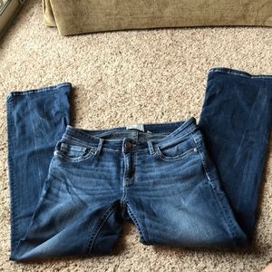Boot cut blue jeans